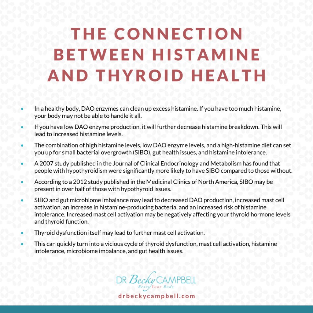 the connection between thyroid and histamine