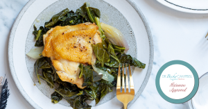 Braised Chicken with Greens