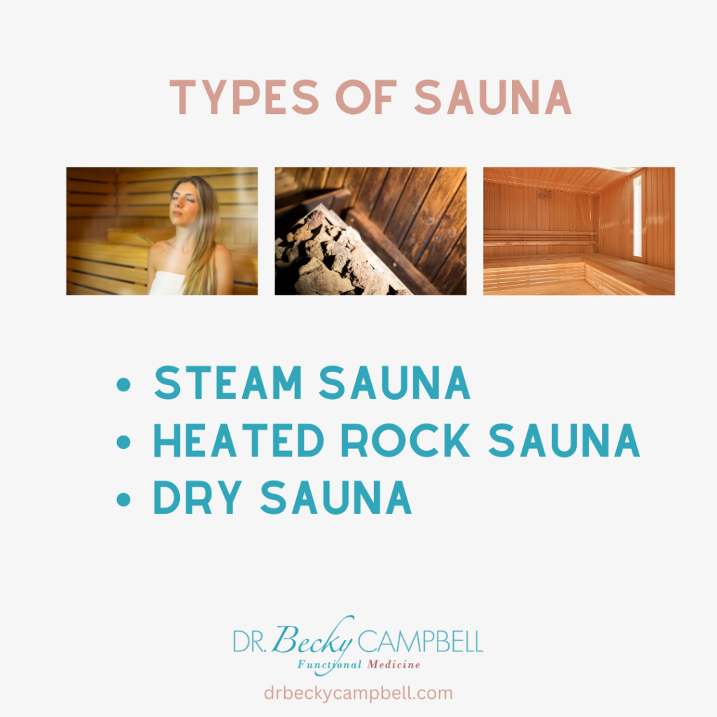 types of sauna